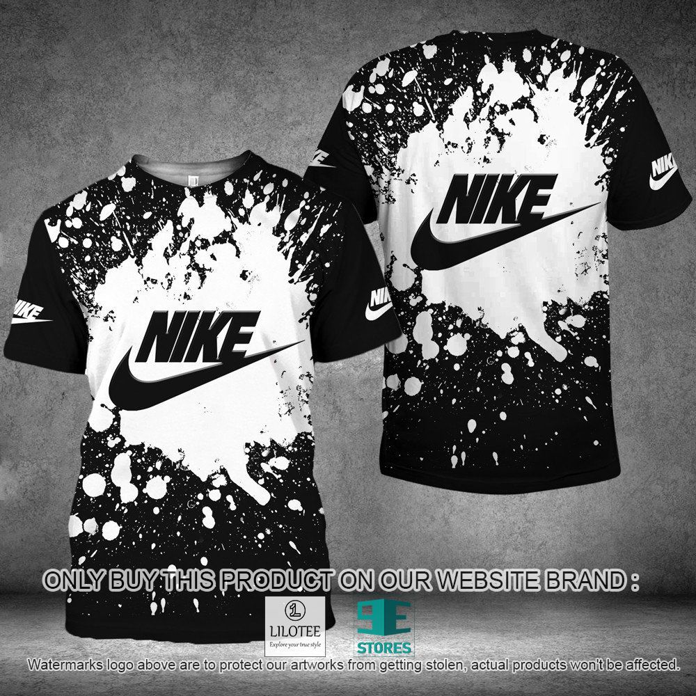 Nike Pattern Black White 3D Shirt - LIMITED EDITION 10