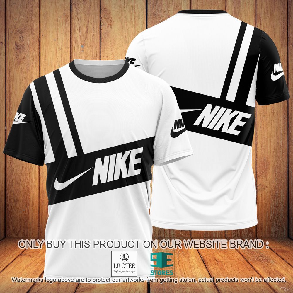 Nike White Black 3D Shirt - LIMITED EDITION 11