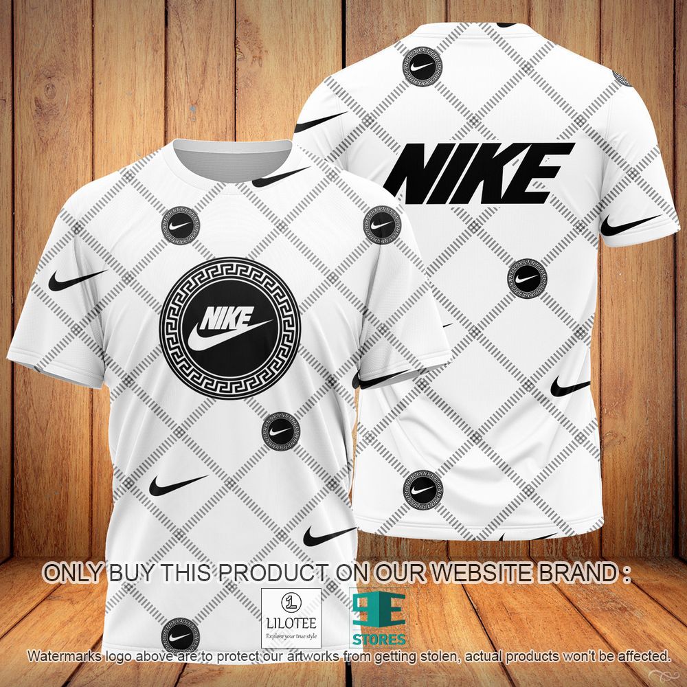 Nike White Pattern 3D Shirt - LIMITED EDITION 10