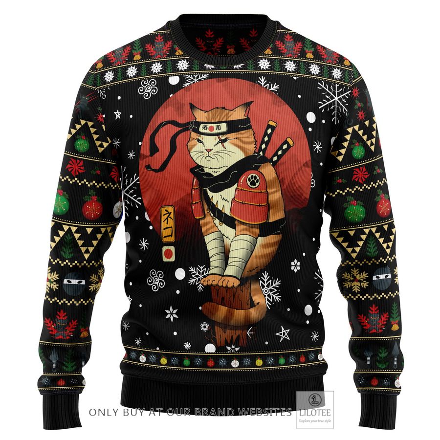 Ninja Cat Ugly Christmas Sweater - LIMITED EDITION 31