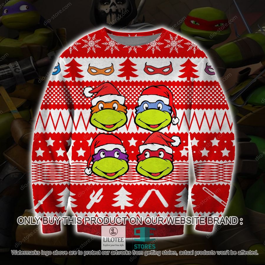 Ninja Turtles Red White Knitted Wool Sweater - LIMITED EDITION 9