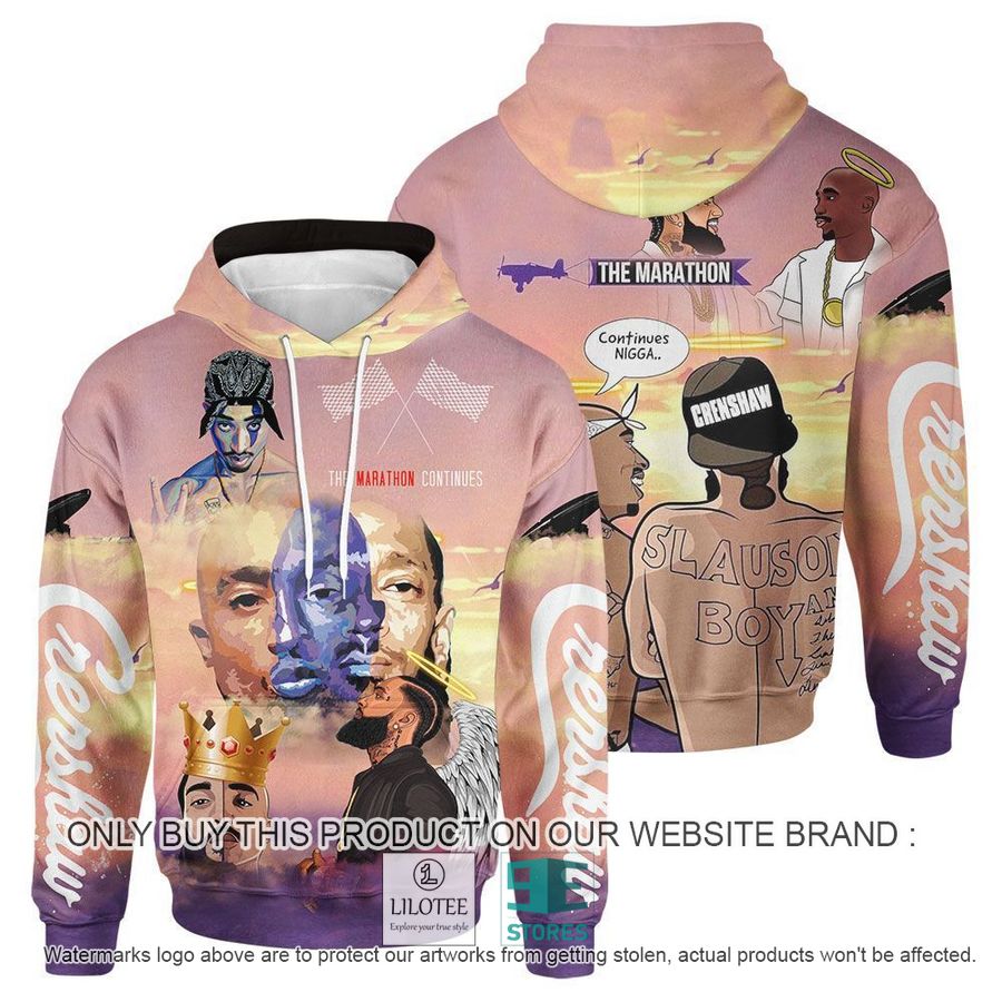 Nipsey Hussle and 2PAC 3D Shirt, Hoodie - LIMITED EDITION 6