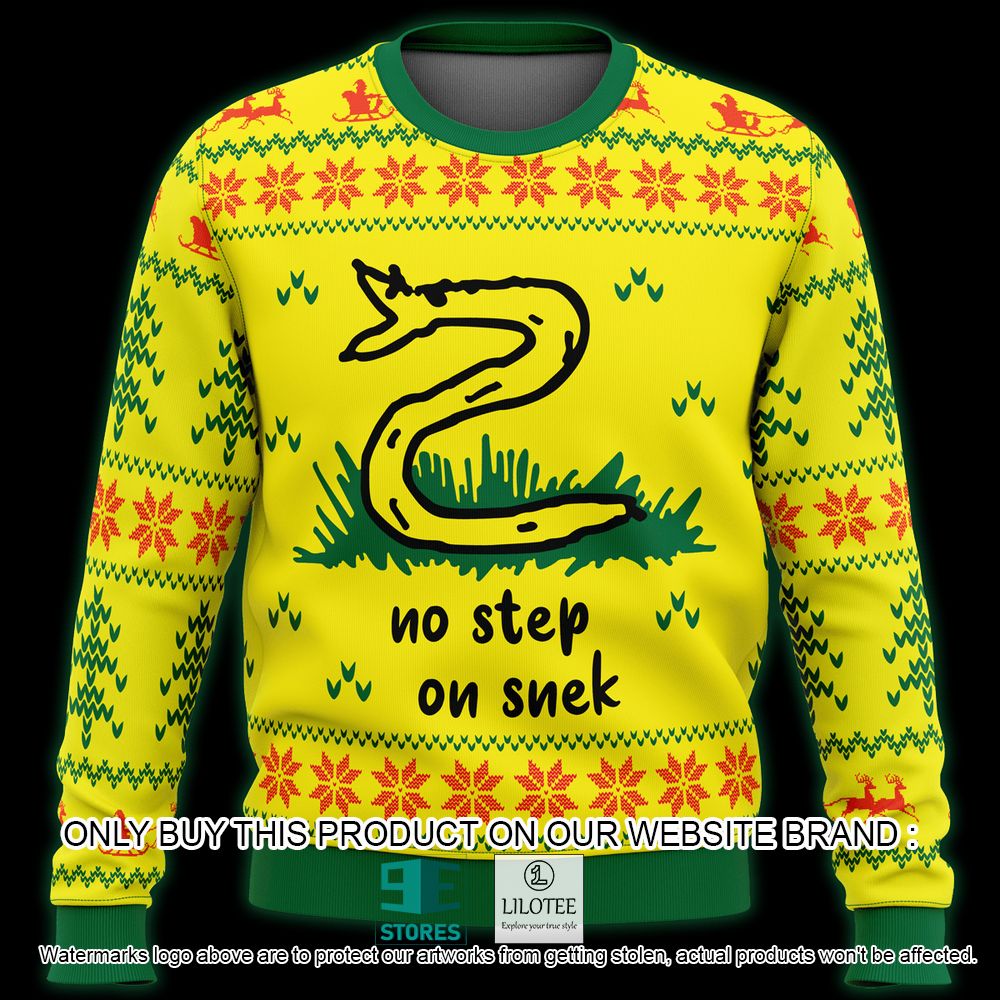No Step On Snek Gadsden Flag Ugly Christmas Sweater - LIMITED EDITION 5