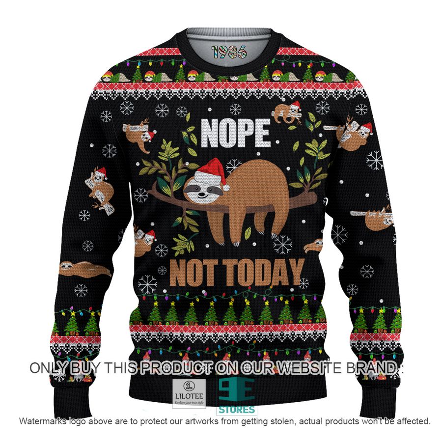 Nope Not Today Christmas 3D Over Printed Shirt, Hoodie 12