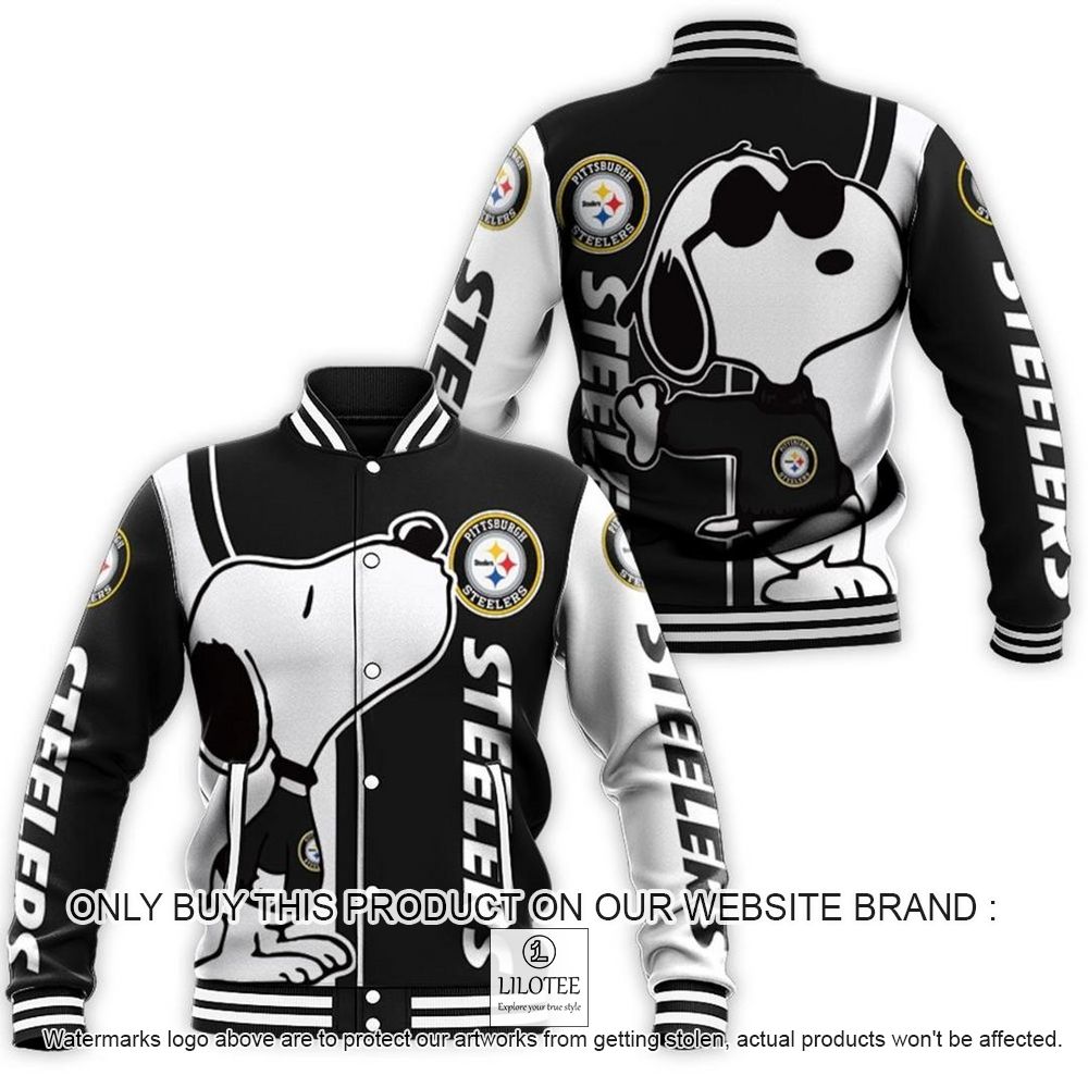 NFL Pittsburgh Steelers Snoopy Baseball Jacket - LIMITED EDITION 11