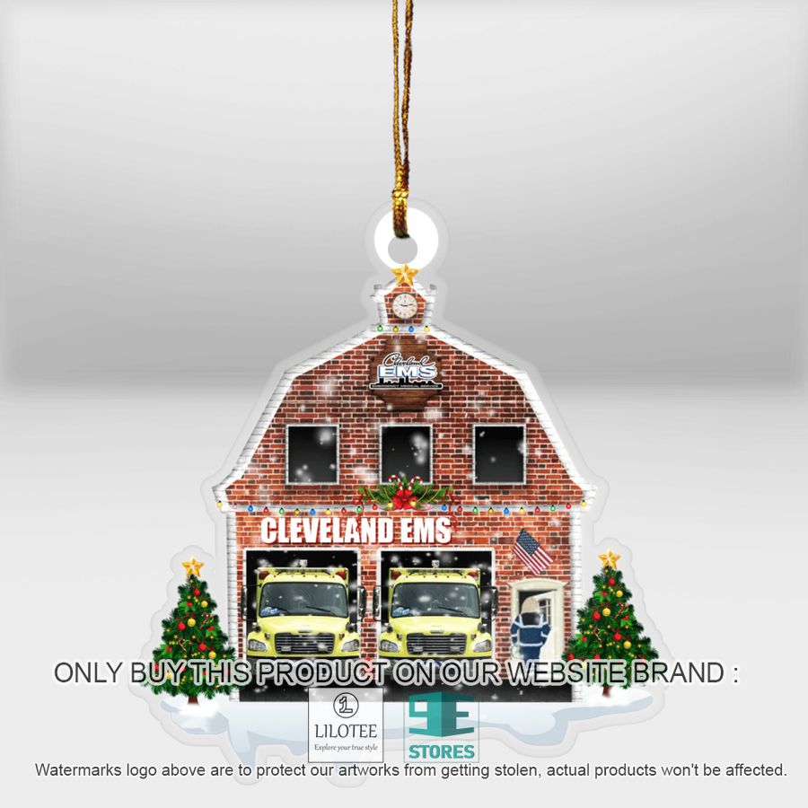 Ohio Cleveland EMS Station Christmas Ornament - LIMITED EDITION 12