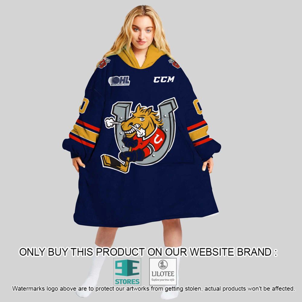 OHL Barrie Colts Personalized Oodie Blanket Hoodie - LIMITED EDITION 11