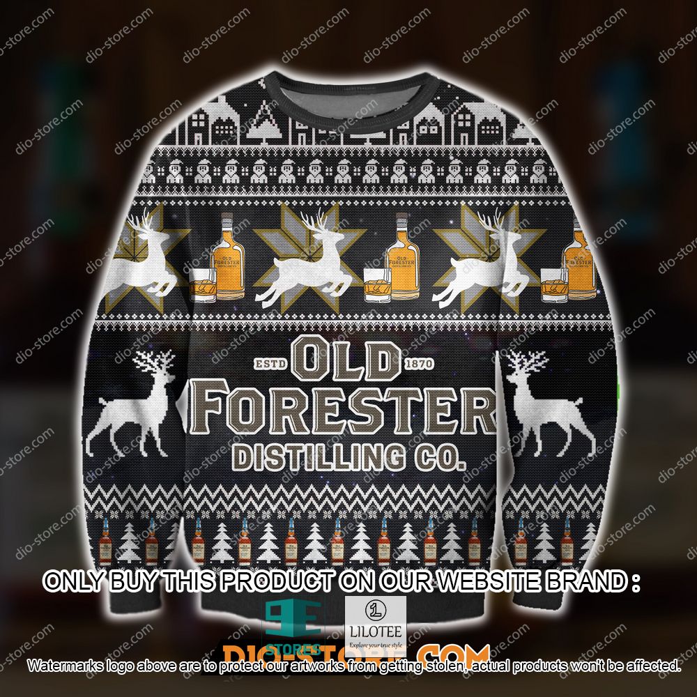 Old Forester Distilling Co Ugly Christmas Sweater - LIMITED EDITION 10