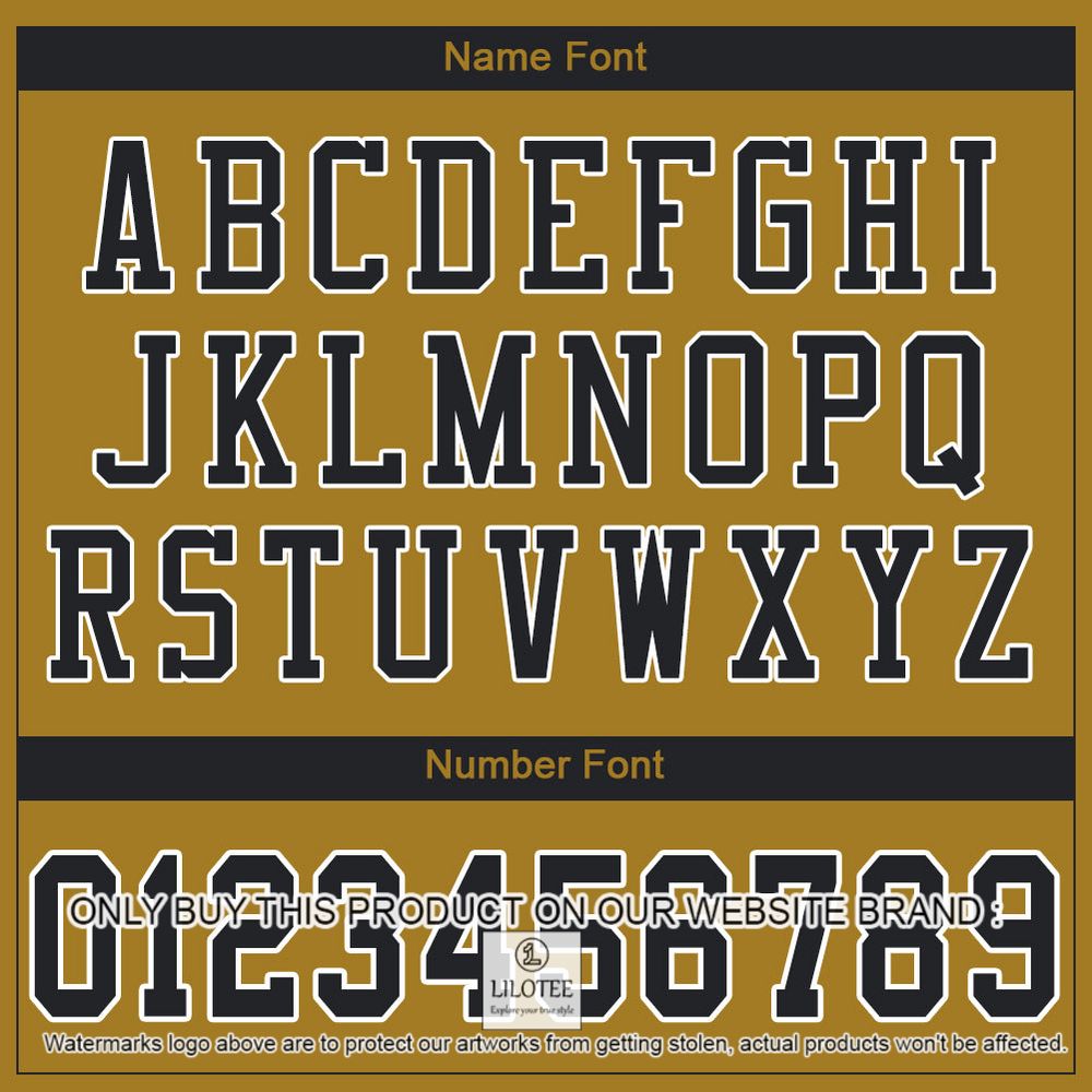 Old Gold Black-White Mesh Authentic Personalized Football Jersey - LIMITED EDITION 5 Old Gold Black-White Mesh Authentic Personalized Football Jersey - LIMITED EDITION - Image 5