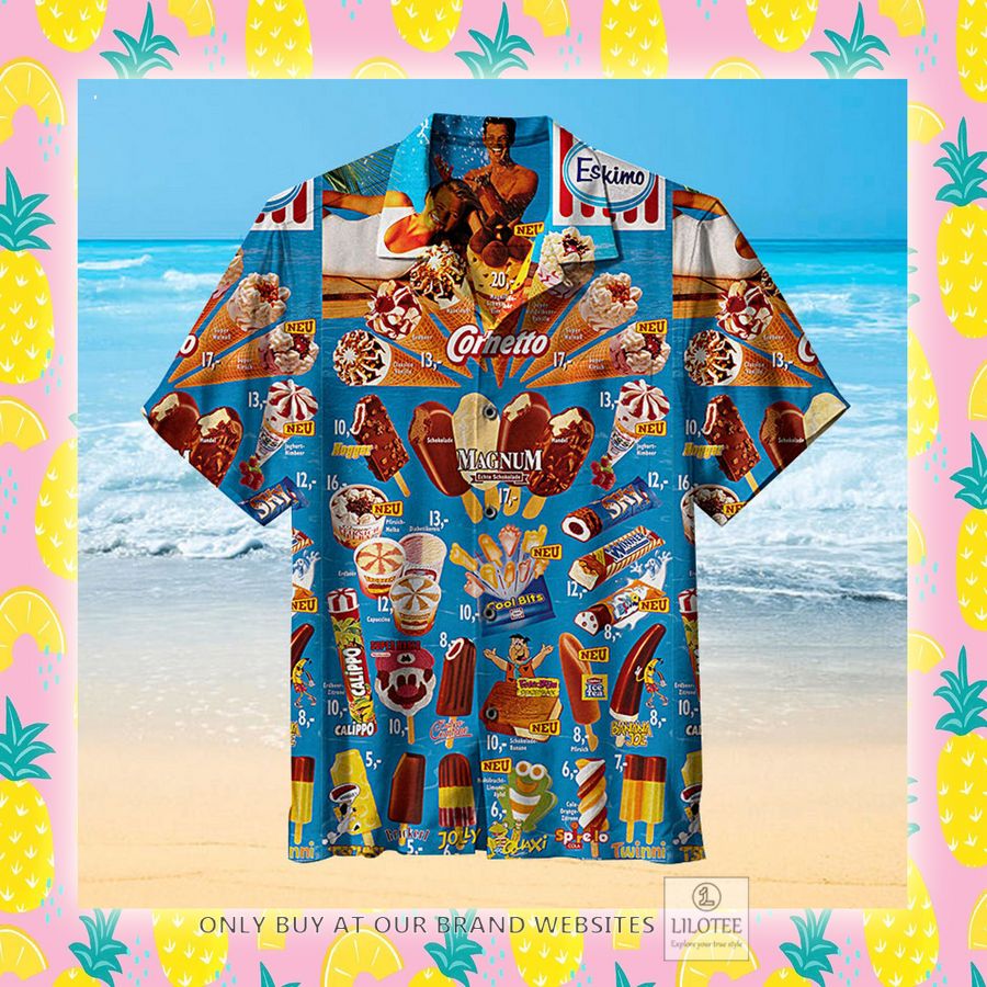 Old ice creams blue Hawaiian Shirt - LIMITED EDITION 4 Old ice creams blue Hawaiian Shirt - LIMITED EDITION - Image 4