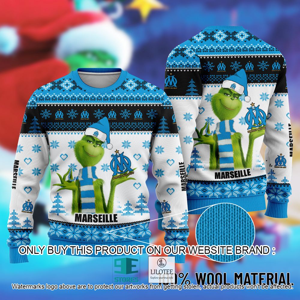Olympique Marseille The Grinch Christmas Ugly Sweater - LIMITED EDITION 9