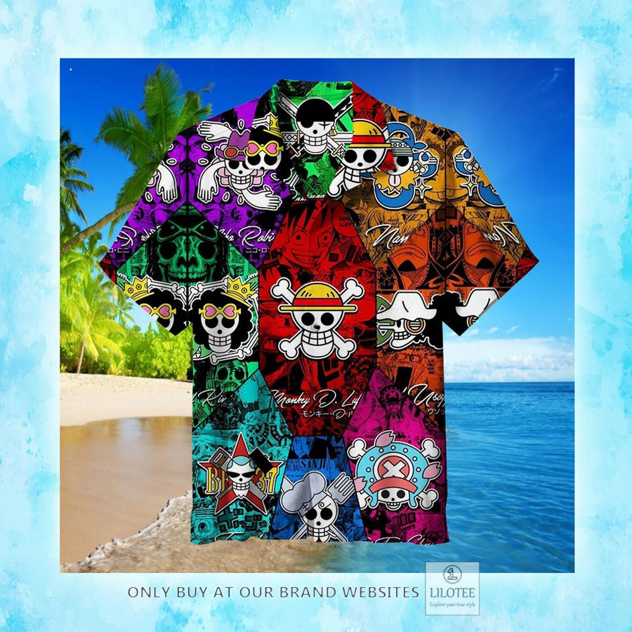 One Piece logo Hawaiian Shirt - LIMITED EDITION 3 One Piece logo Hawaiian Shirt - LIMITED EDITION - Image 3