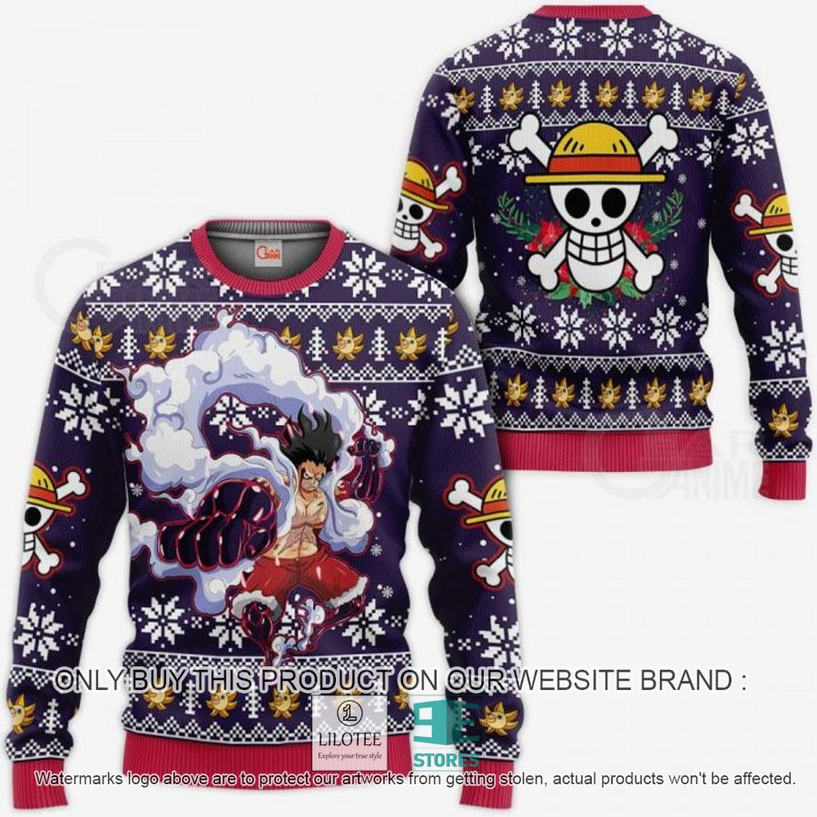 One Piece Monkey D Luffy Gear 4 Ugly Christmas Sweater - LIMITED EDITION 3