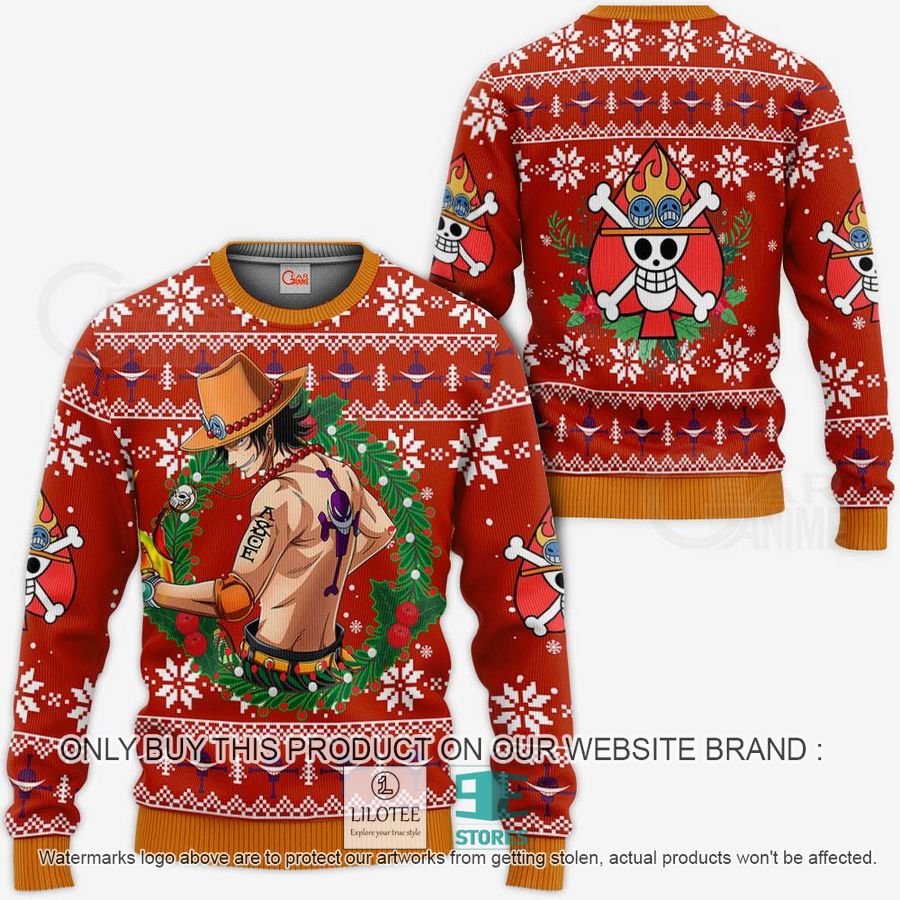 One Piece Portgas D Ace Ugly Christmas Sweater - LIMITED EDITION 3