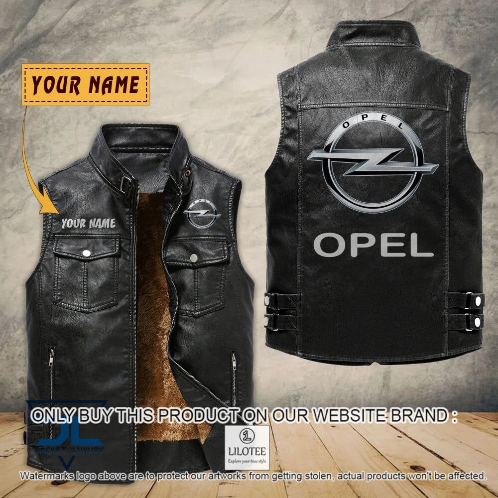 Opel Custom Name Sleeveless Velet Vest Jacket - LIMITED EDITION 7