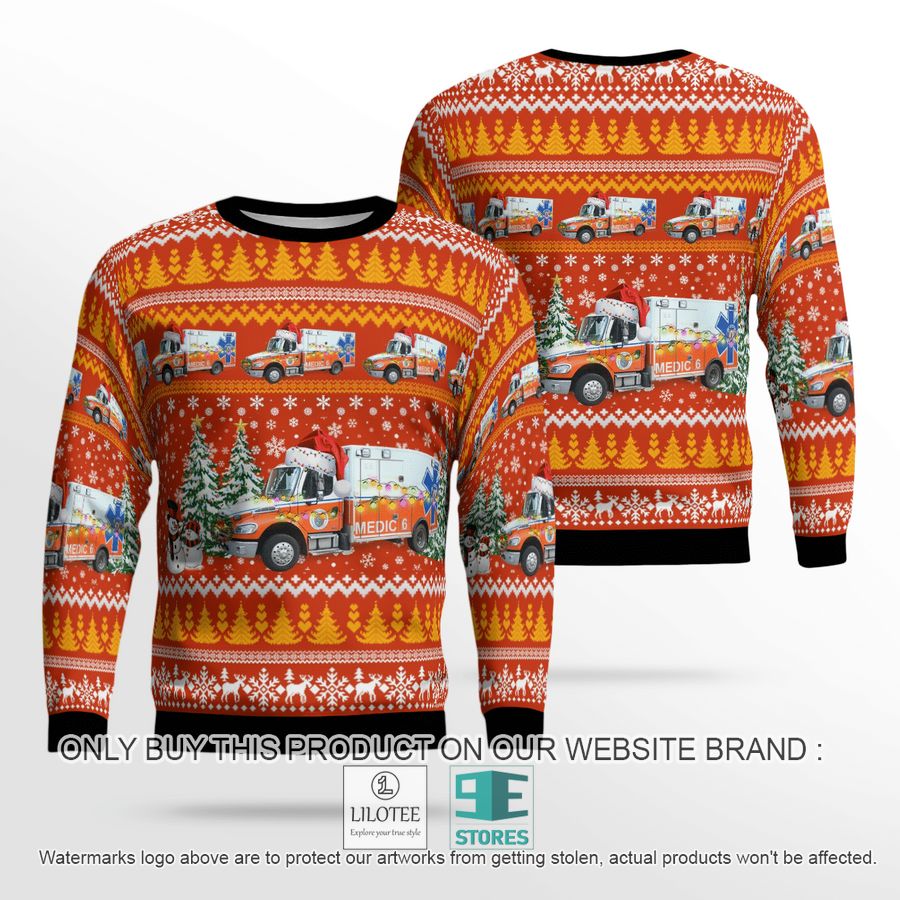 Orange EMS North Carolina Christmas Sweater - LIMITED EDITION 19