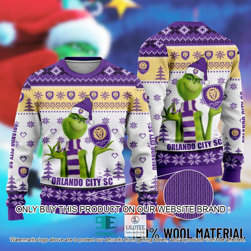 Orlando City SC The Grinch Christmas Ugly Sweater - LIMITED EDITION 7