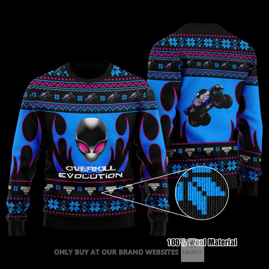 Overkill Evolution Blue Wool Sweater 9
