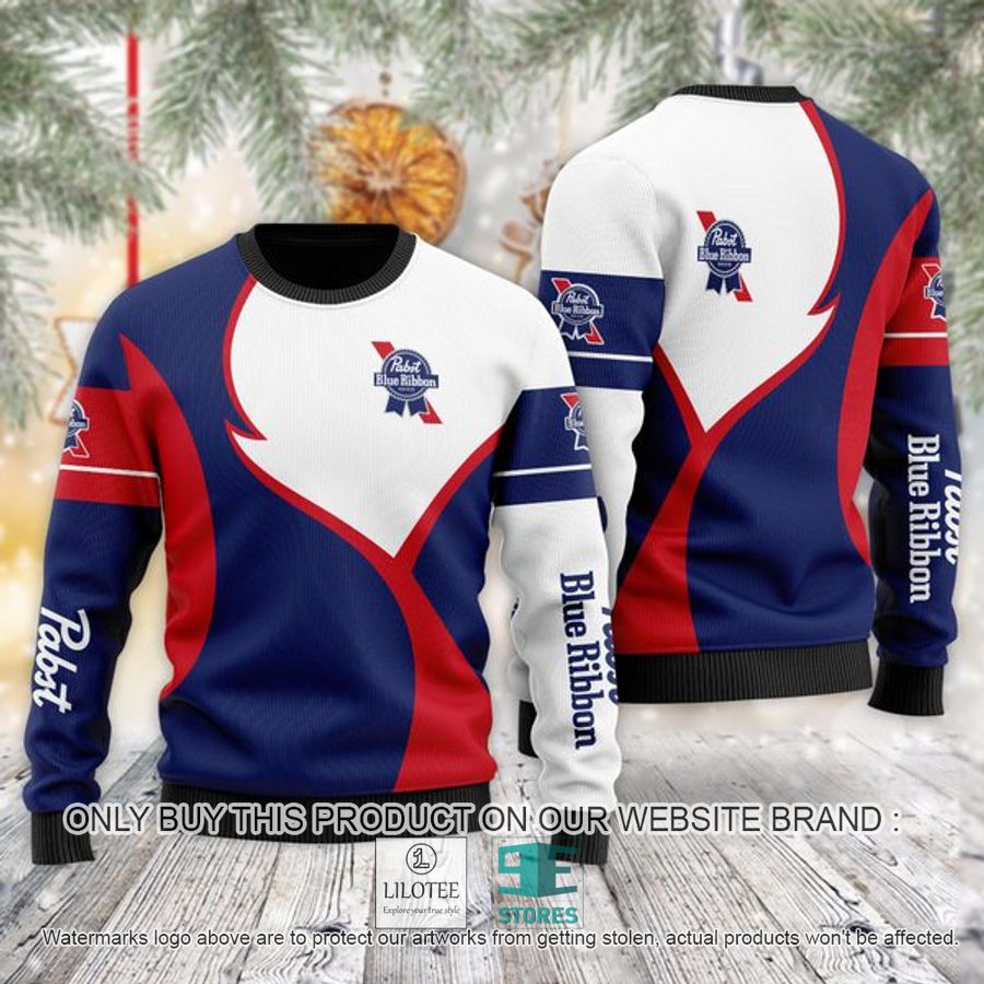 Pabst Blue Ribbon Ugly Christmas Sweater - LIMITED EDITION 8