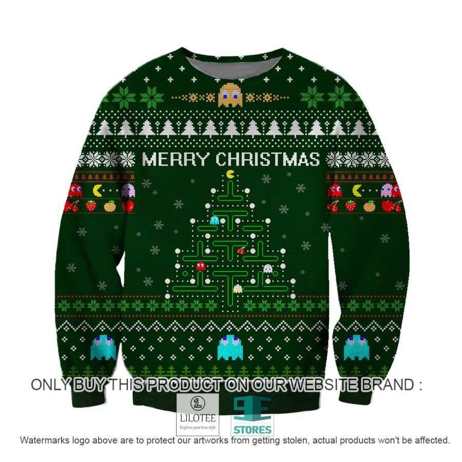 Pacman Merry Christmas Knitted Wool Sweater - LIMITED EDITION 17