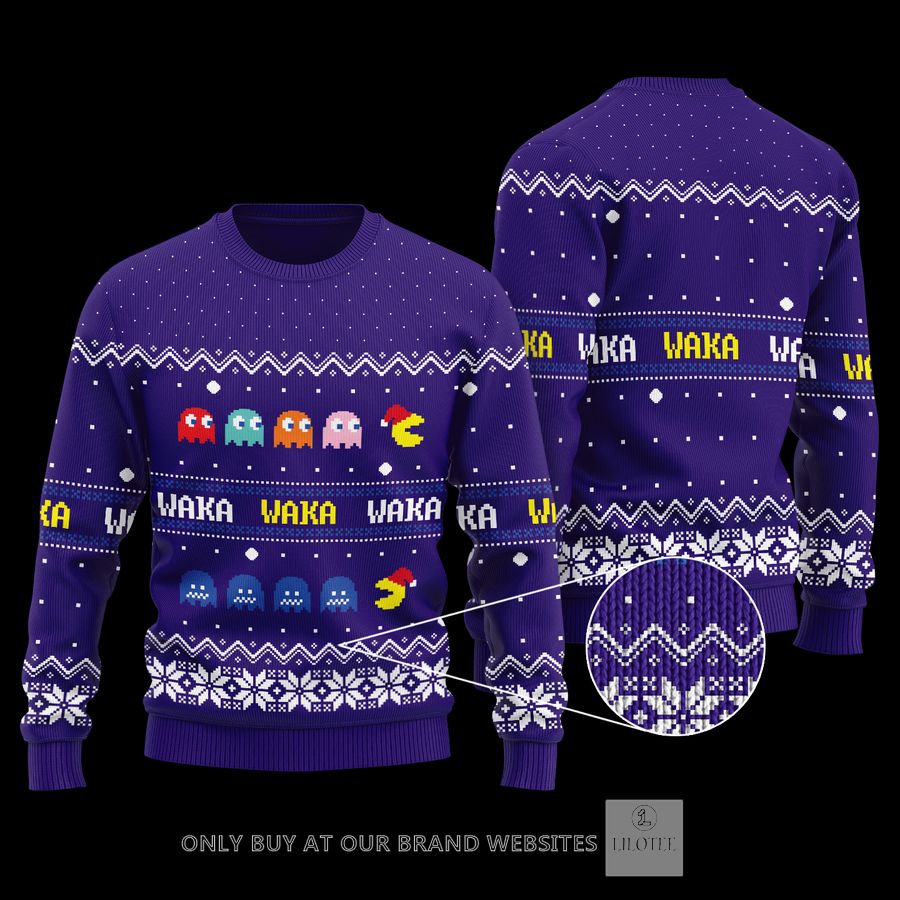 Pacman Waka Waka Wool Sweater 9