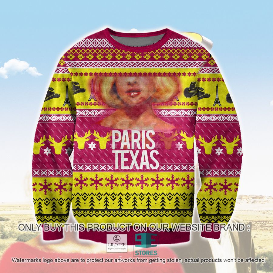 Paris, Texas Ugly Christmas Sweater, Sweatshirt 17