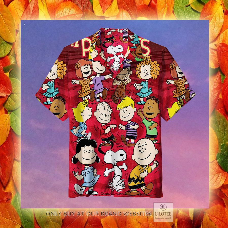 Alternative view of Peanuts Characters Red Hawaiian Shirt - LIMITED EDITION
