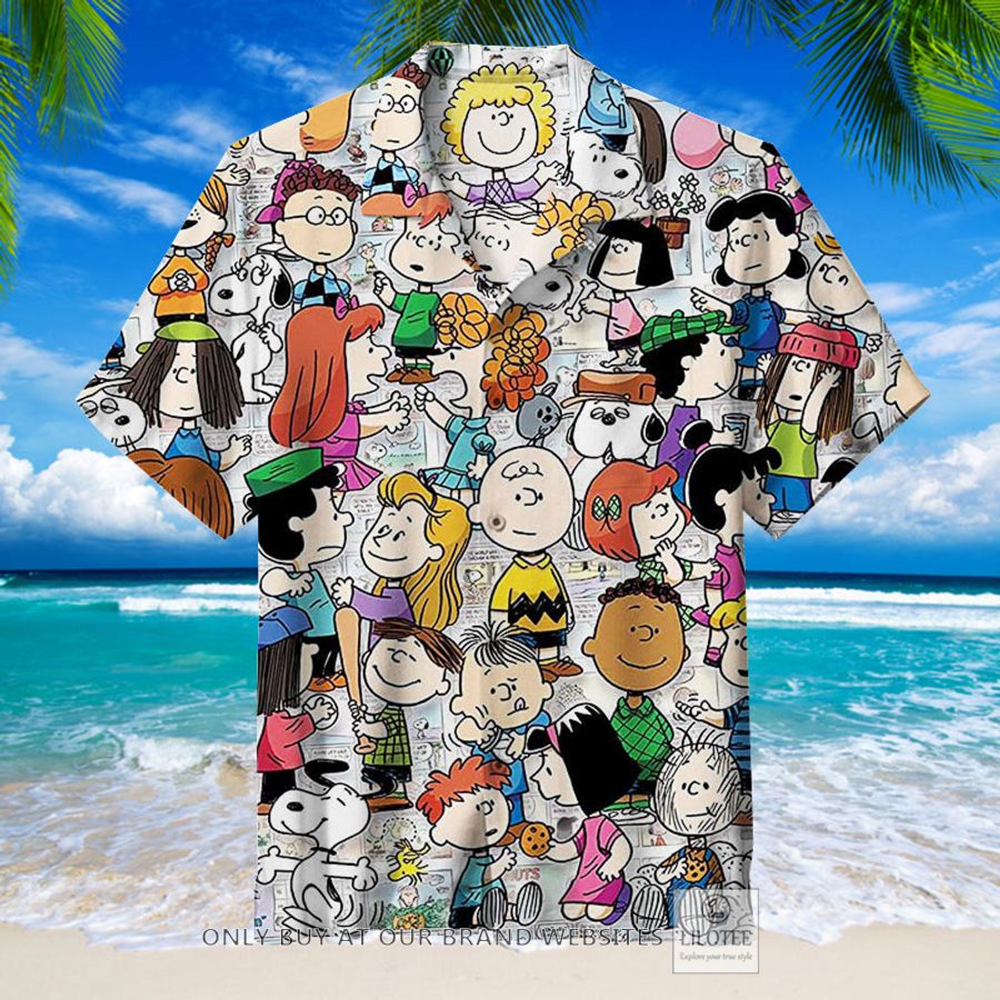 Peanuts Characters white Hawaiian Shirt - LIMITED EDITION 8