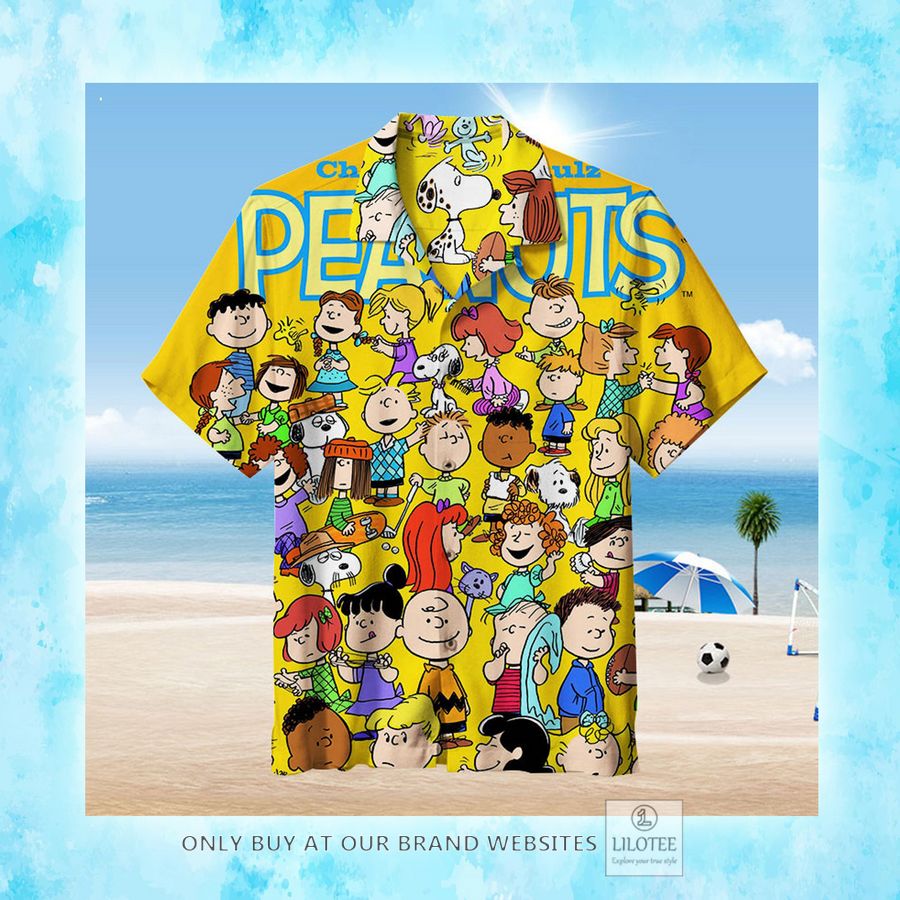 Peanuts Characters yellow Hawaiian Shirt - LIMITED EDITION 3 Peanuts Characters yellow Hawaiian Shirt - LIMITED EDITION - Image 3