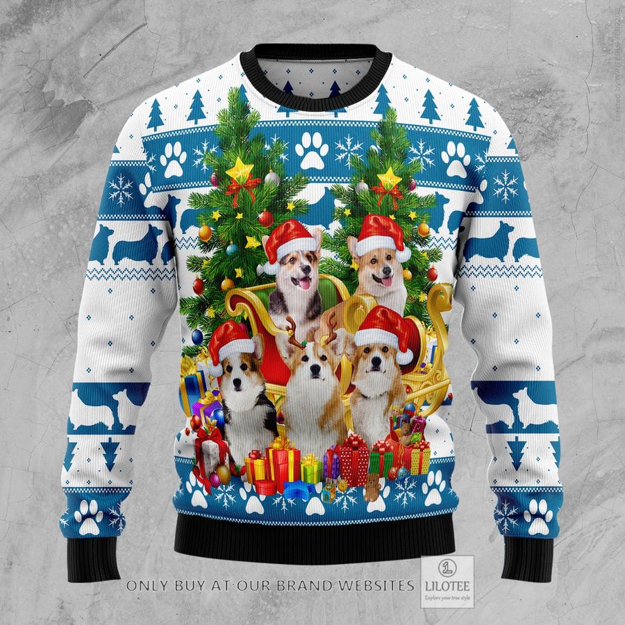 Pembroke Welsh Corgi Greeting Ugly Christmas Sweater - LIMITED EDITION 31