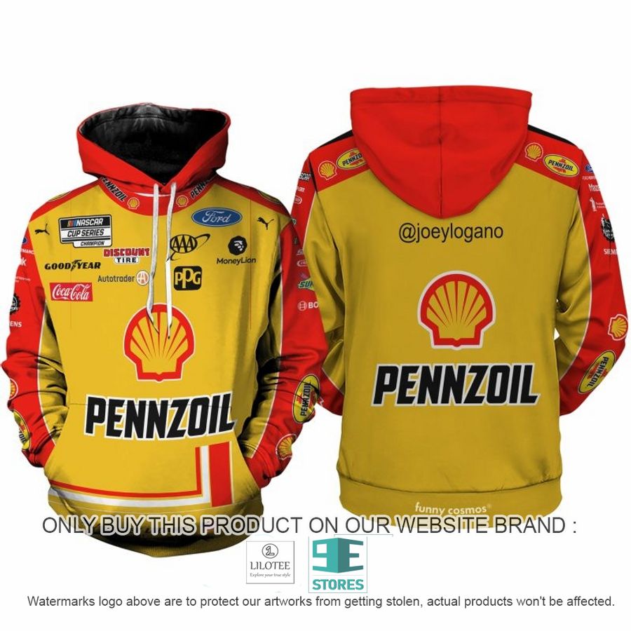 Pennzoil Joey Logano Nascar 2022 Racing 3D Shirt, Hoodie 8