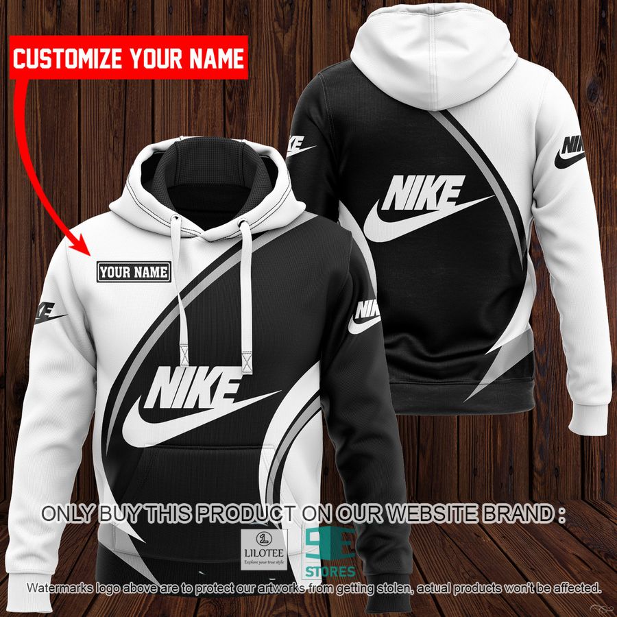 Personalized Adidas Black and White Colors 3D All Over Print Hoodie 9