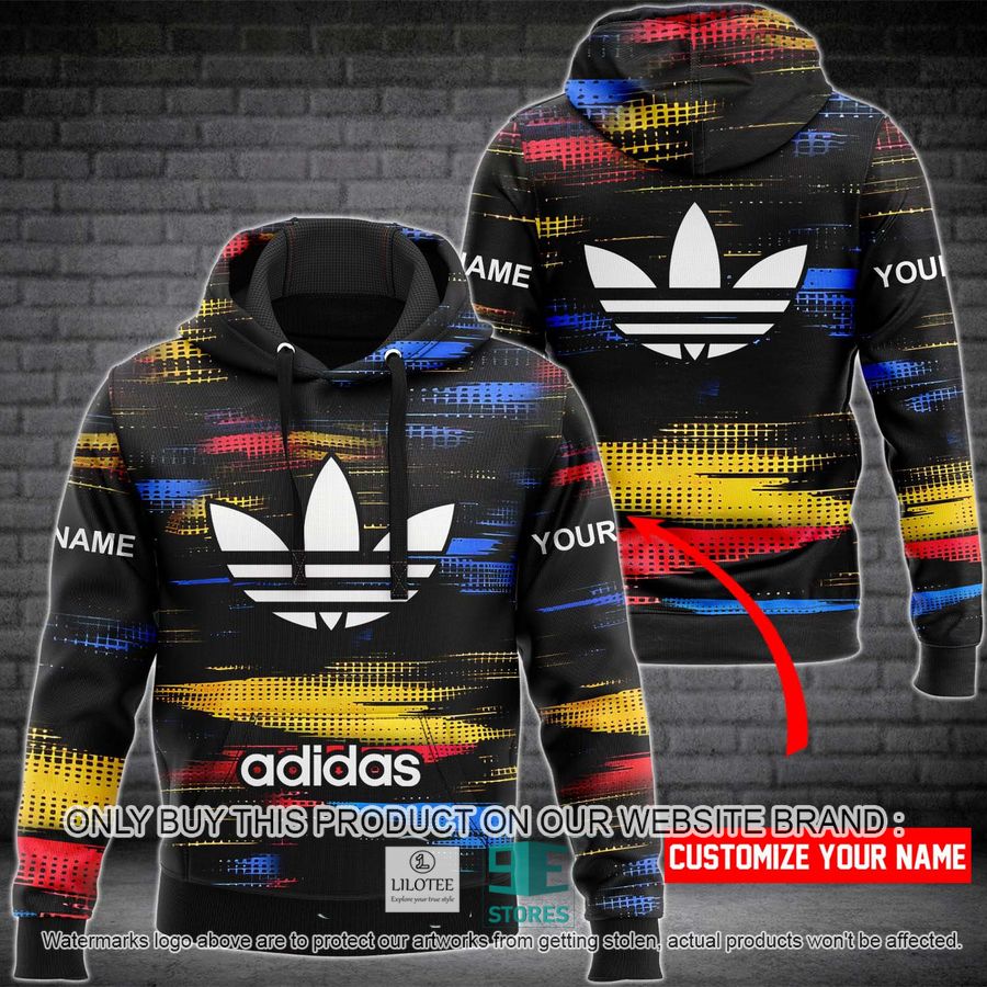 Personalized Adidas Colors 3D All Over Print Hoodie 8