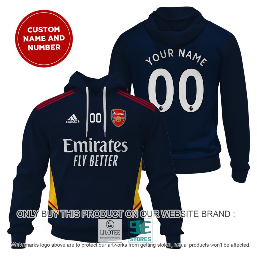 Personalized Arsenal FC Emirates Fly Better Adidas dark blue 3D Shirt, Hoodie - LIMITED EDITION 17