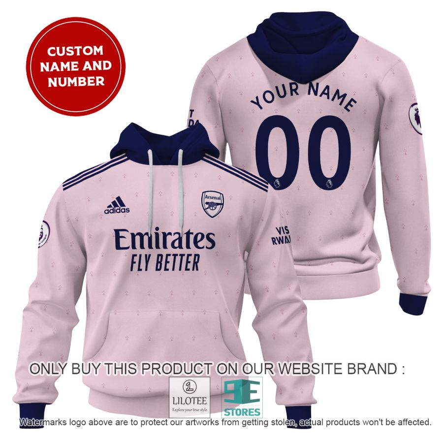 Personalized Arsenal FC Emirates Fly Better Adidas pink 3D Shirt, Hoodie - LIMITED EDITION 16
