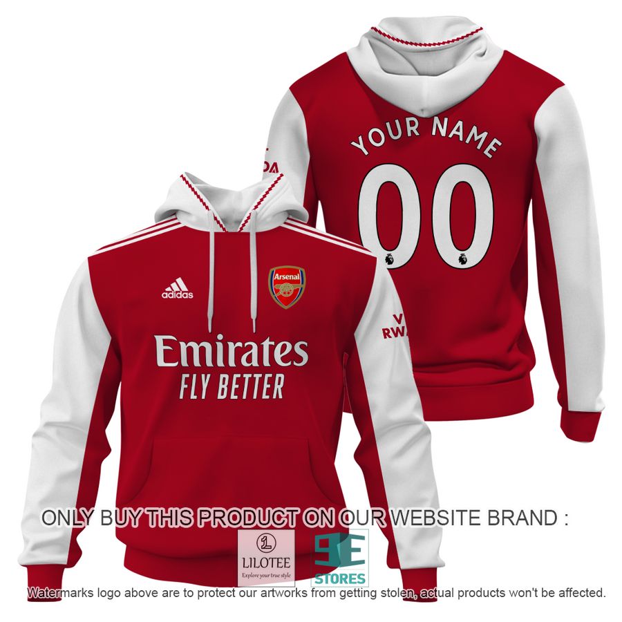 Personalized Arsenal FC Emirates Fly Better Adidas red white 3D Shirt, Hoodie - LIMITED EDITION 16