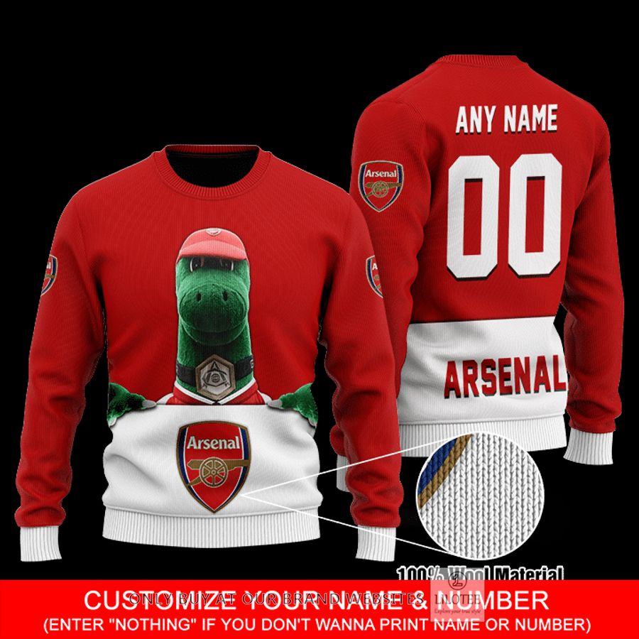 Personalized Arsenal Wool Sweater 8