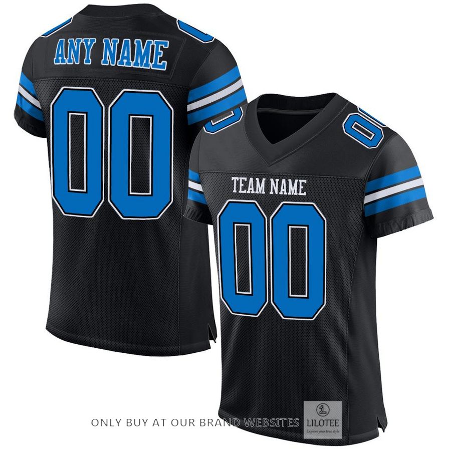 Personalized Black Panther Blue White Football Jersey - LIMITED EDITION 6