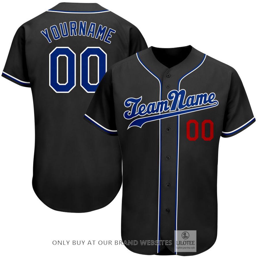 Personalized Black Royal Red Baseball Jersey - LIMITED EDITION 6