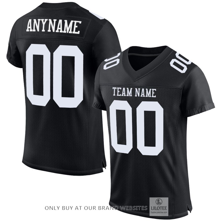 Personalized Black White Football Jersey - LIMITED EDITION 16