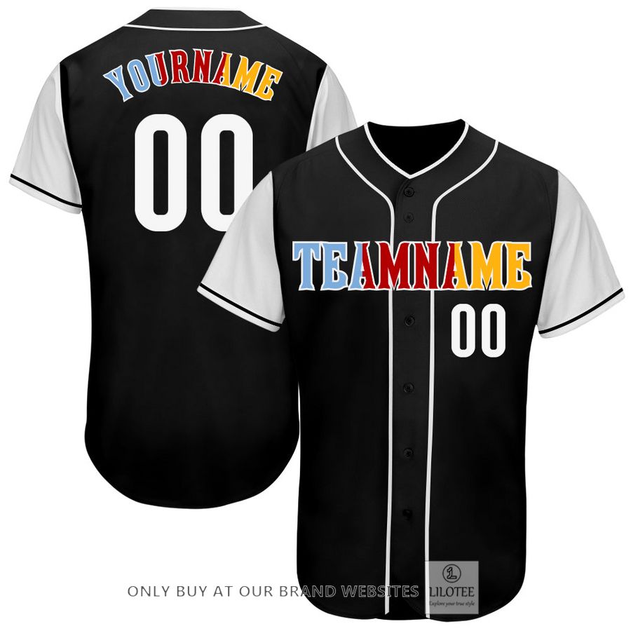 Personalized Black White Gold Two Tone Baseball Jersey - LIMITED EDITION 5