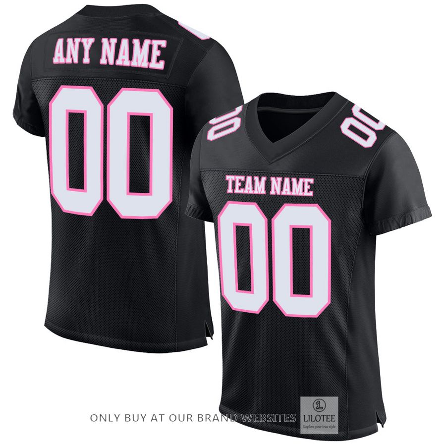 Personalized Black White-Pink Football Jersey - LIMITED EDITION 17