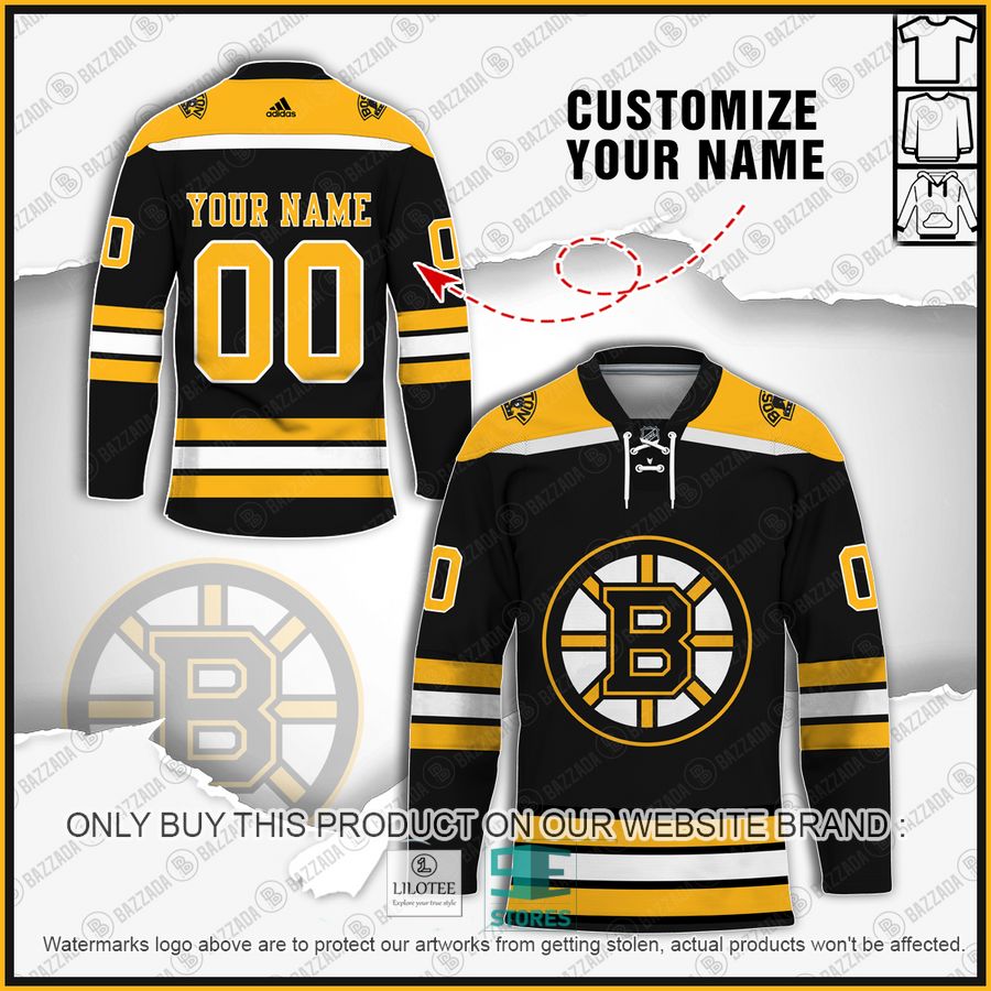 Personalized Boston Bruins NHL Hockey jersey 6
