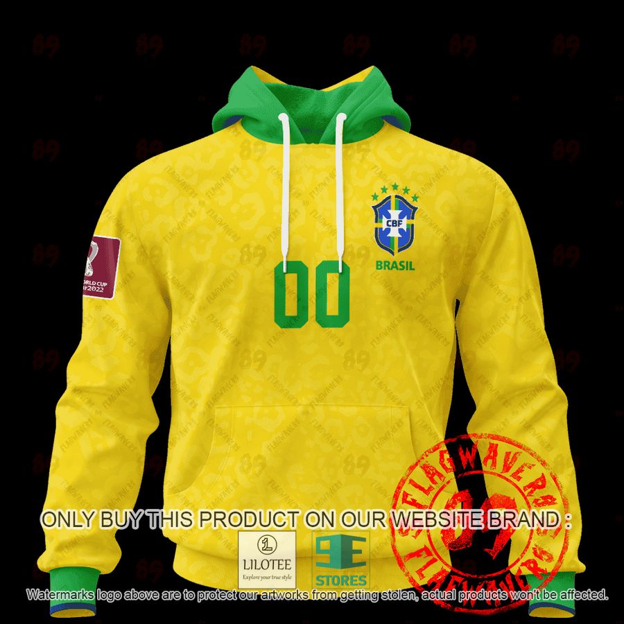 Personalized Brazil Home Jersey World Cup 2022 yellow Shirt, Hoodie - LIMITED EDITION 15