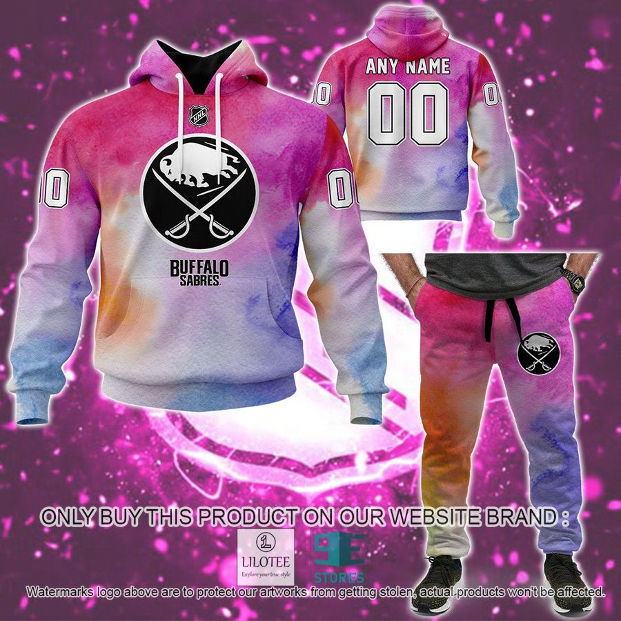 Personalized Breast Cancer Awareness NHL Buffalo Sabres Hoodie, Long Pants - LIMITED EDITION 8