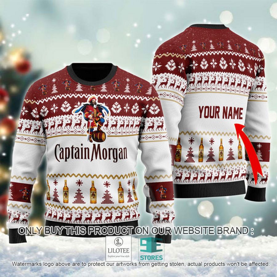 Personalized Captain Morgan Spirit Ugly Christmas Sweater - LIMITED EDITION 8