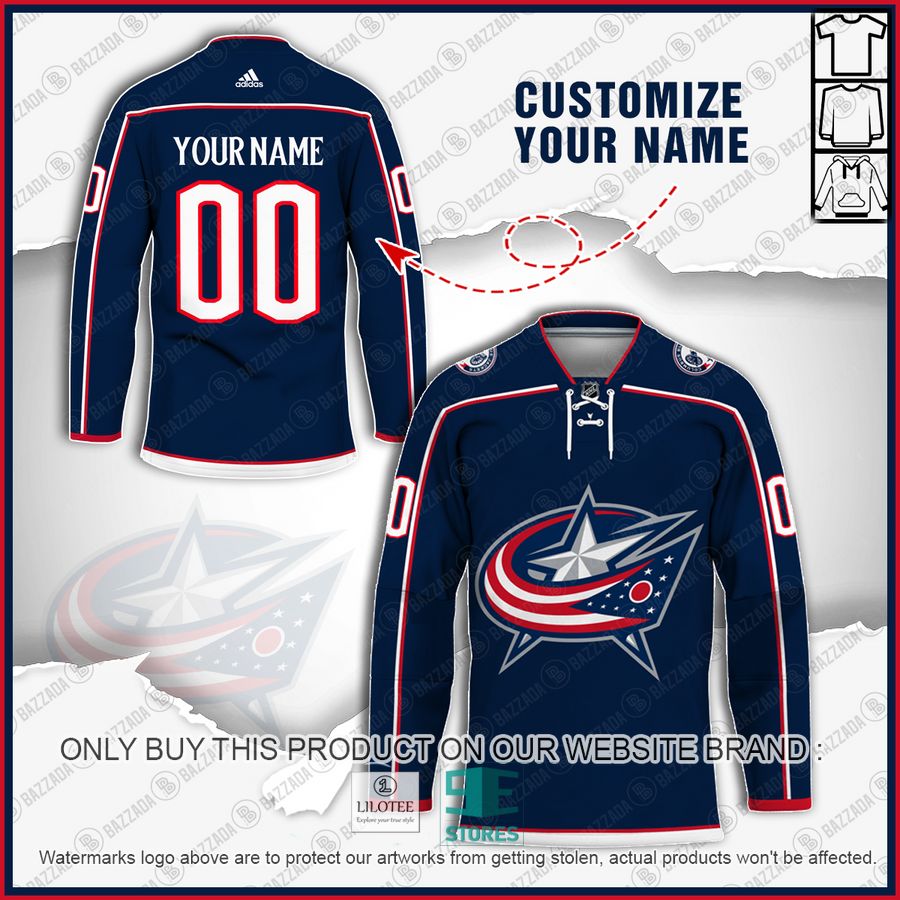 Personalized Columbus Blue Jackets NHL Hockey jersey 7