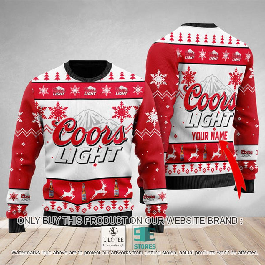 Personalized Coors Light Ugly Christmas Sweater - LIMITED EDITION 9