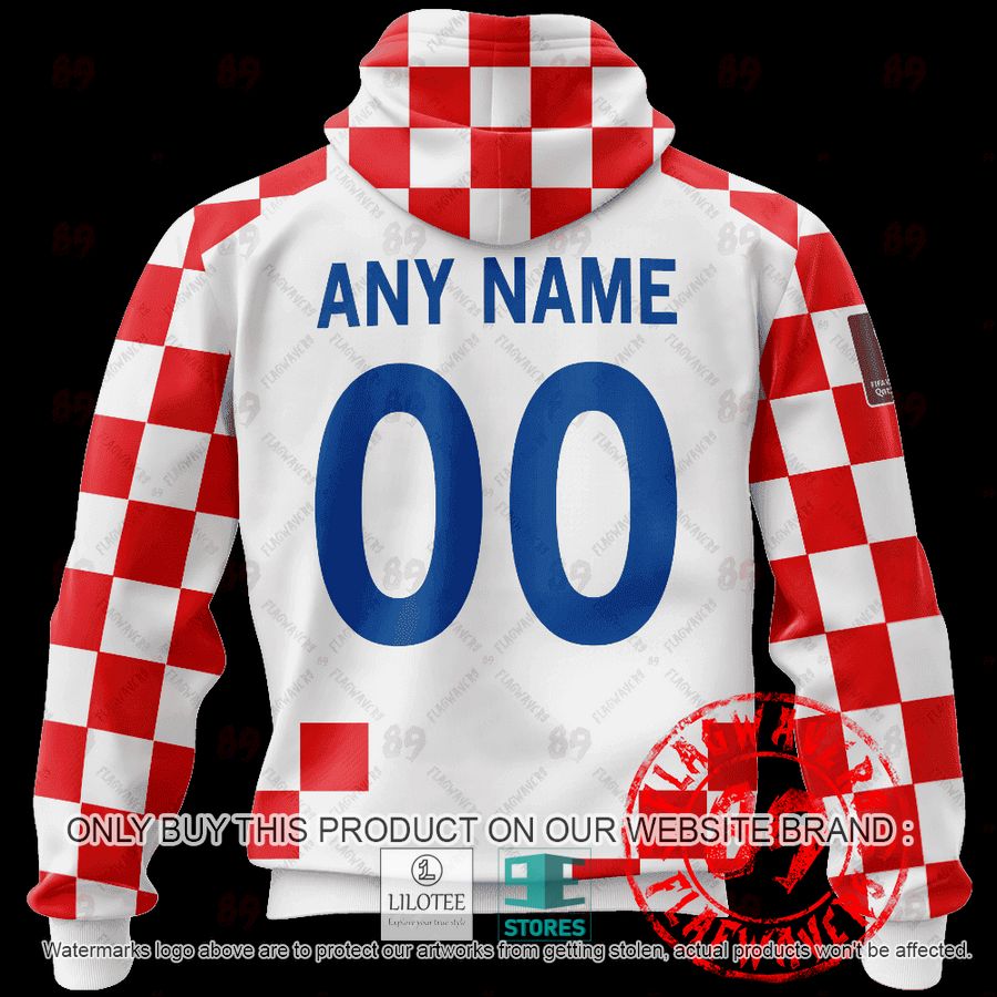 Alternative view of Personalized Croatia Home Jersey World Cup 2022 Shirt, Hoodie - LIMITED EDITION