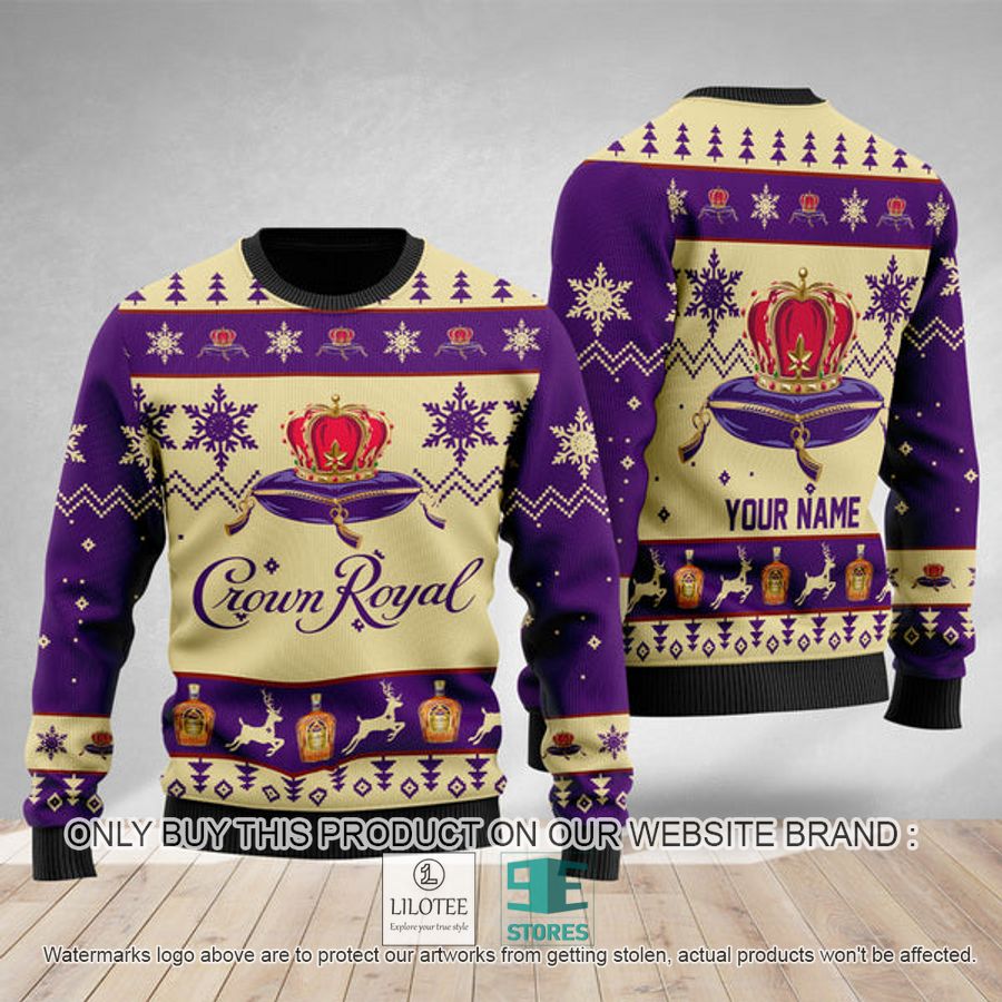 Personalized Crown Royal Ugly Christmas Sweater - LIMITED EDITION 8
